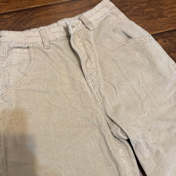 High waisted khaki corduroy pants - Picture 2 of 2